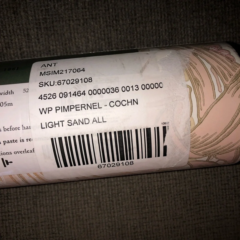 Anthropologie Home x Morris & Co. Pimpernel Floral Wallpaper Wall Art Mural